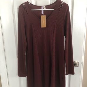 NWT Maroon Francesca’s Dress